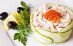 Салат из кальмаров: очень вкусный и простой салат с кальмарами (6 рецептов)